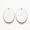 Tarnish Resistant 201 Stainless Steel Stamping Blank Tag Pendants STAS-S076-05-1
