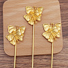 Iron Hair Stick Findings OHAR-PW0001-292A-G-1
