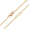 Ion Plating(IP) 304 Stainless Steel Necklaces STAS-D084-30G-2