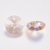 Faceted Glass Rhinestone Charms RGLA-F049-6mm-223PS-2