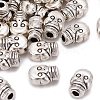 Antique Silver Halloween Jewelry Findings Tibetan Silver Alloy Skull Beads X-AB321-NF-1
