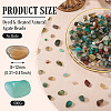 250G Dyed & Heated Natural Agate Beads G-TA0002-73E-3