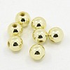 Plating Plastic Acrylic Round Beads PACR-L003-6mm-LG-1