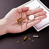 Brass Magnetic Slide Lock Clasps KK-TA0007-17-10