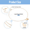 1Pc 302 Stainless Steel Heart Puzzle Pendant Cable Chain Lariat Y Necklaces for Women NJEW-TADJ0001-01KCG-4