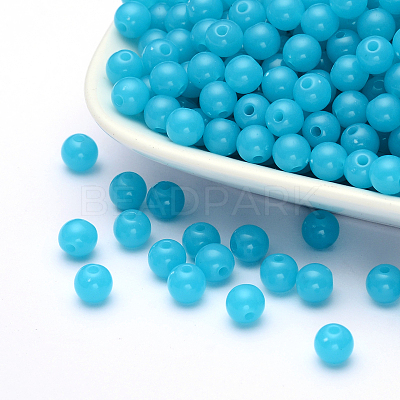 Fluorescent Acrylic Beads MACR-R517-6mm-10-1