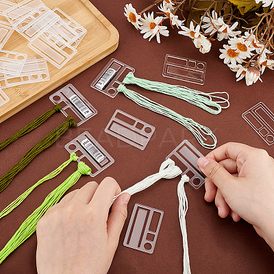 50Pcs Acrylic Thread Winding Boards TOOL-PH0001-80B-1