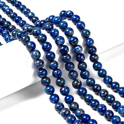 Natural Lapis Lazuli Bead Strands G-G953-01-8mm-1