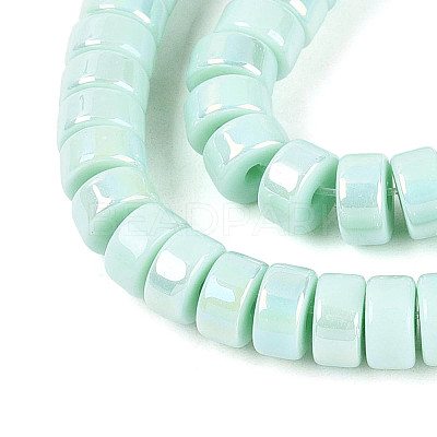 AB Color Plated Opaque Glass Beads Strands GLAA-T026-3x6mm-P04-1