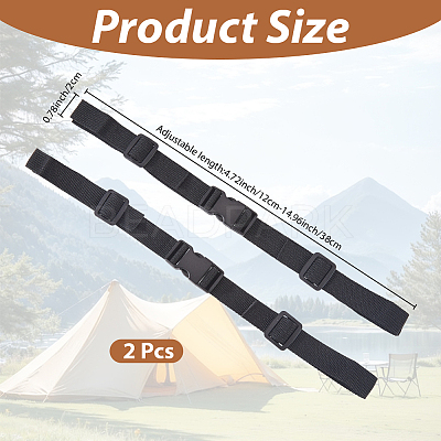 Polyester Adjustable Strap with Plastic Clasp FIND-WH20026-89A-1