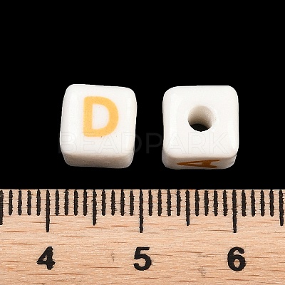 Handmade Printed Porcelain Beads PORC-T136-01B-1