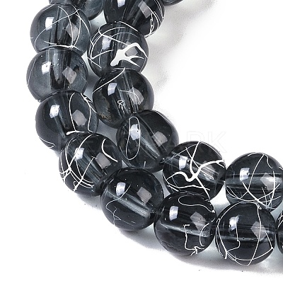 Drawbench Transparent Glass Beads Strands GLAD-Q012-6mm-14-1