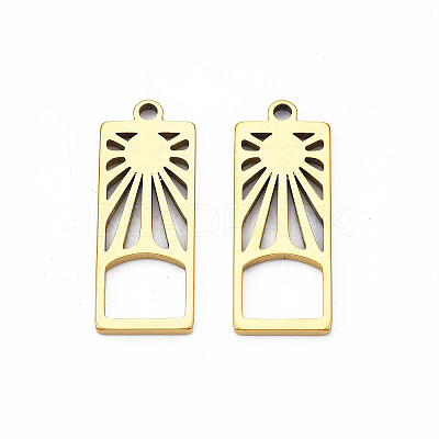 Ion Plating(IP) 201 Stainless Steel Pendants X-STAS-T063-171G-1