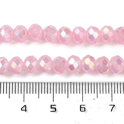 Baking Electroplate Glass Beads Strands DGLA-A039-J10mm-B15-1
