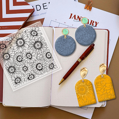 Silicone Clay Texture Mat AJEW-WH0447-015-1