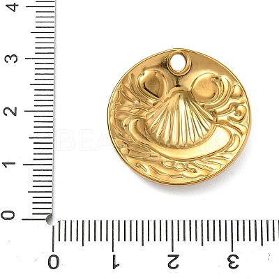 304 Stainless Steel Enamel Pendants STAS-A092-01C-G-1