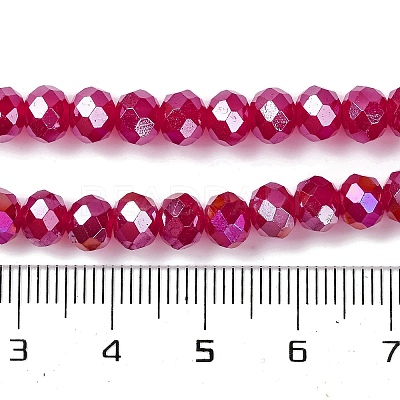 Baking Electroplate Glass Beads Strands LS-DGLA-A039-J6MM-B02-1