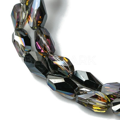 Transparent Electroplate Glass Beads Strands GLAA-K064-03A-HP01-1