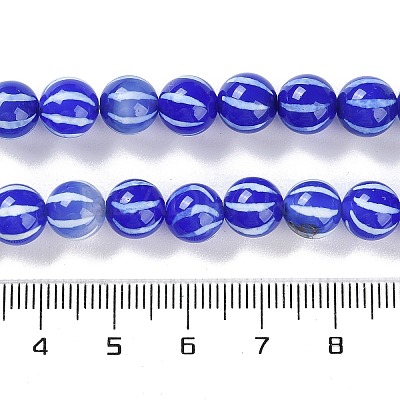 Tibetan Style dZi Agate Beads Strands G-B084-A06-01-1