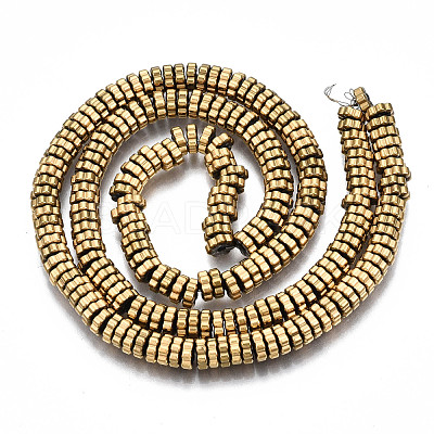 Electroplate Non-magnetic Synthetic Hematite Beads Strands X-G-T114-94G-1