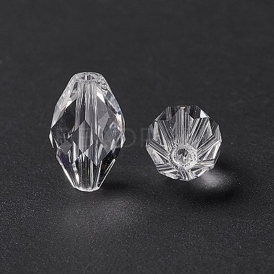 Imitation Austrian Crystal Beads SWAR-F054-9x6mm-01-1