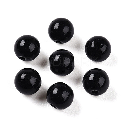 Opaque Solid Color Glass Beads X1-GLAA-N007-8mm-A16-1
