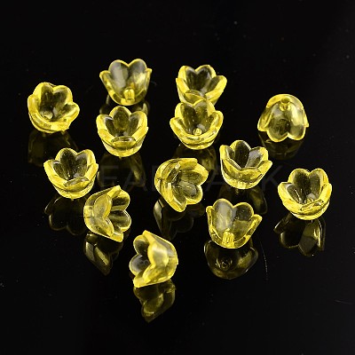Transparent Acrylic Beads X-PL548-2-1