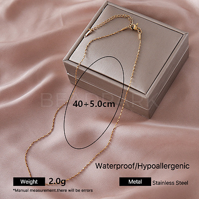 Vintage 304 Stainless Steel Chain Necklaces VZ3032-2-1