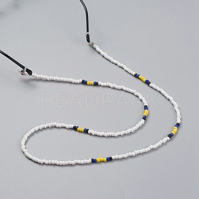 Glass Seed Bead Eyeglasses Chains AJEW-EH00006-01-1