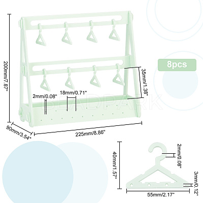 Opaque Acrylic Earring Display Stands EDIS-WH0029-16E-1