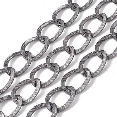 Oval Oxidation Aluminum Curb Chains CHA-G001-02P-1