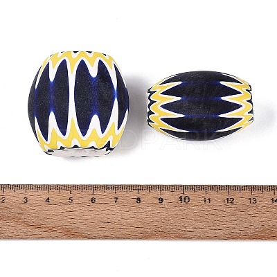 Handmade Millefiori Glass Barrel Beads LA-N002-32B-1