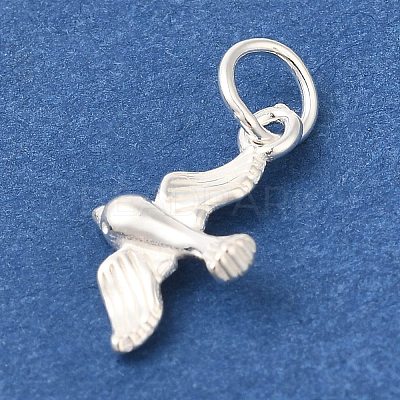 925 Sterling Silver Bird Charms STER-G043-04S-1