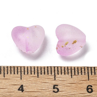 Frosted Transparent Acrylic Beads OACR-F013-04-1