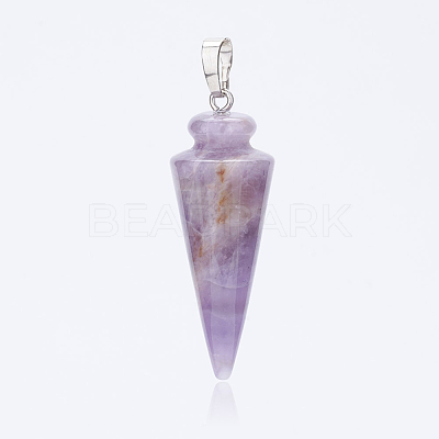 Natural Amethyst Pendants X-G-P236-07-1