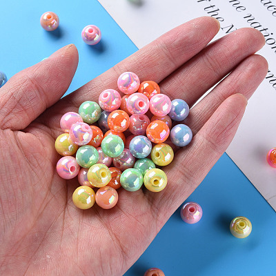 Opaque Acrylic Beads MACR-S370-D10mm-M1-1