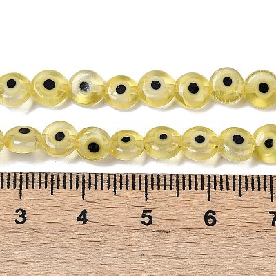 Handmade Evil Eye Lampwork Beads Strands LAMP-G164-10A-05-1