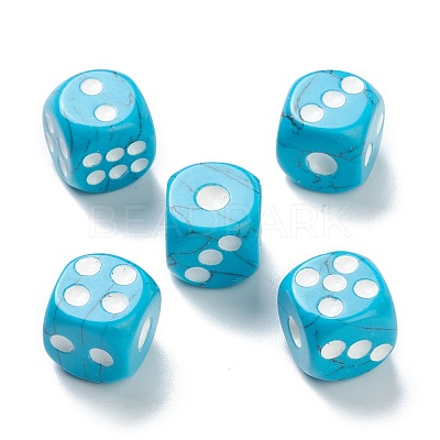 Synthetic Turquoise Cabochons G-M378-02D-1