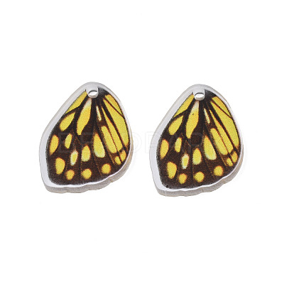 Printed Translucent Acrylic Pendants OACR-N133-026-1