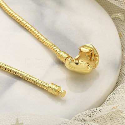 Brass European Style Bracelets for Jewelry Making BJEW-S158-17G-1
