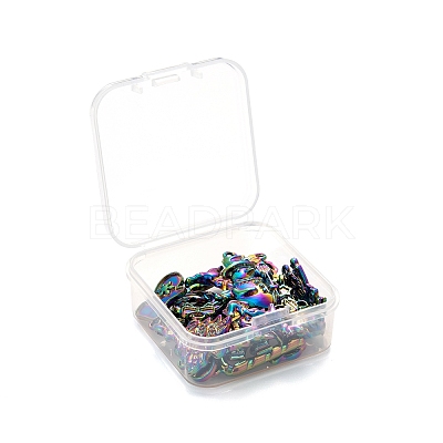 20Pcs 10 Style Rainbow Color Alloy Pendants FIND-LS0001-13MC-1