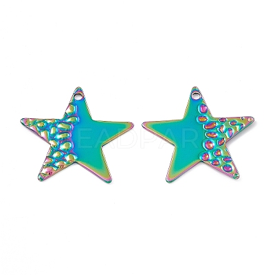 Ion Plating(IP) 304 Stainless Steel Pendants STAS-B031-03R-1