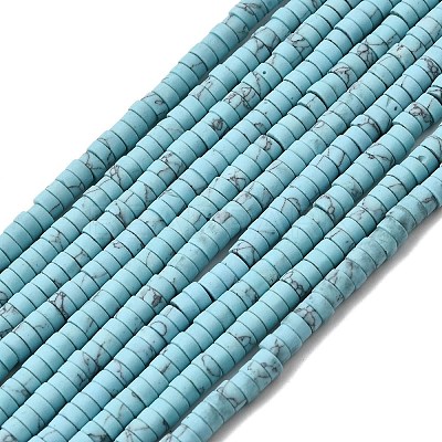 Dyed Synthetic Turquoise Beads Strands G-Z089-A04-F-1