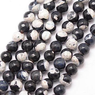 Natural Fire Crackle Agate Bead Strands G-K166-06F-8mm-04-1