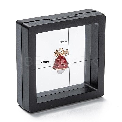 Square Transparent PE Thin Film Suspension Jewelry Display Box CON-D009-01B-03-1