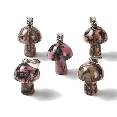 Natural Rhodonite Pendants GG-CBAA0EE-05P-10-1