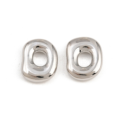Brass European Beads KK-CBA78C7-33B-P-1