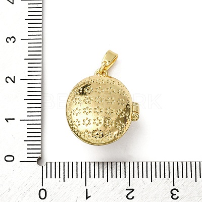 Brass Enamel Locket Pendants X-KK-F912-05B-G-1