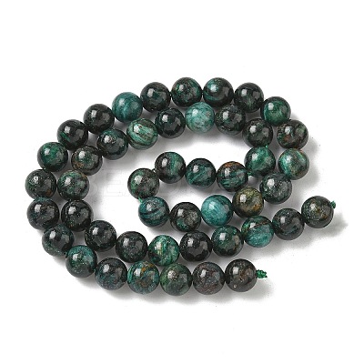 Natural Fuchsite Beads Strands G-G271-B03-8mm-1
