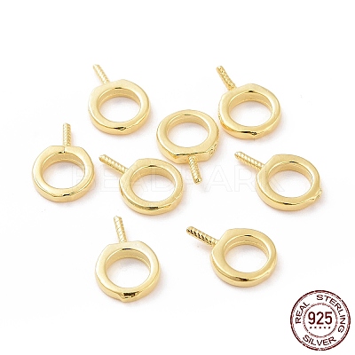 925 Sterling Silver Screw Eye Peg Bails X-STER-D035-42G-1